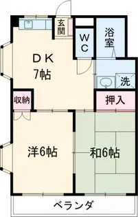 ハイツ瑞穂【1階】の間取り