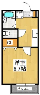 新城メゾン【2階】の間取り