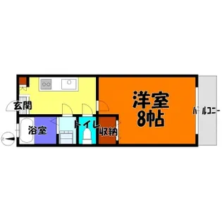 サンナミエA【1階】の間取り