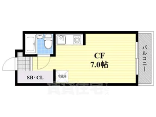 ハイツ衣笠【3階】の間取り