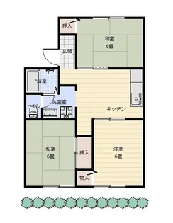 ベルデュール【1階】の間取り