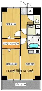 優館 -青空の扉-【3階】の間取り
