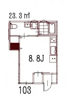 リノリノアパートメント五日市【1階】の間取り