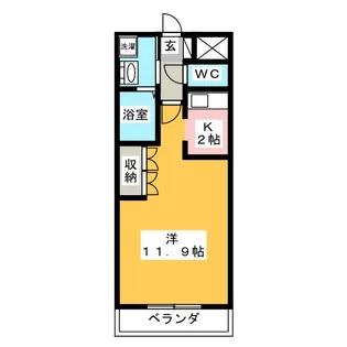 パストラールファイブ【1階】の間取り