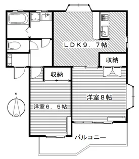 ピュアハイツ【2階】の間取り