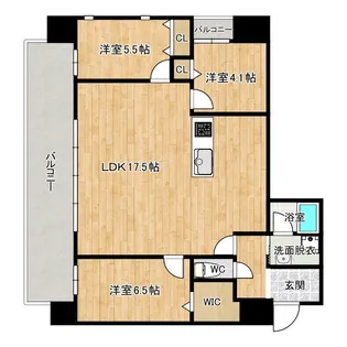 照葉クロススタイル WEST棟【4階】の間取り