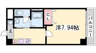 ラ・フォンテ神戸長田【9階】の間取り