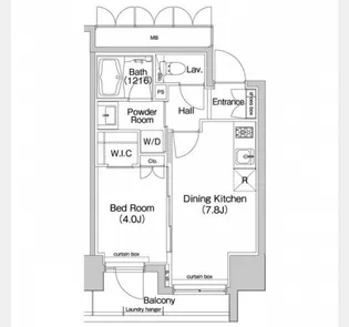 コンフォリア東池袋EAST【8階】の間取り