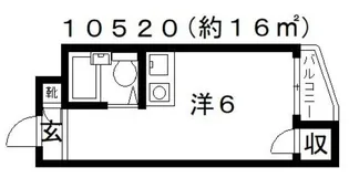ロイヤルシャトー藤井寺II【1階】の間取り