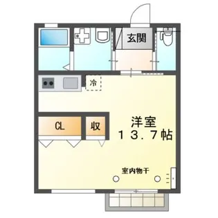 コンフォート蔵まち【1階】の間取り