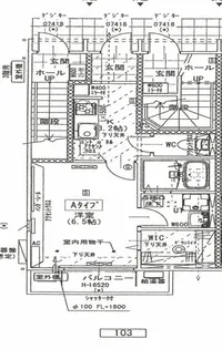 テゾーロ上堂【1階】の間取り
