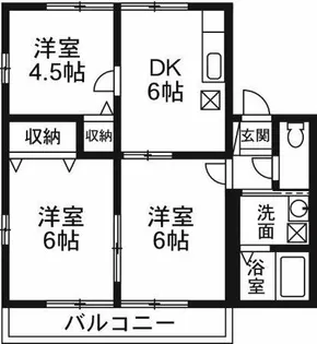 ハイム連取B【2階】の間取り
