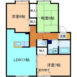 ファーストカイト【1階】の間取り