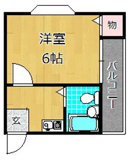 JPアパートメント枚方【3階】の間取り