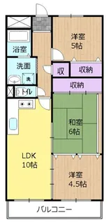 ルネスアリッサ【2階】の間取り