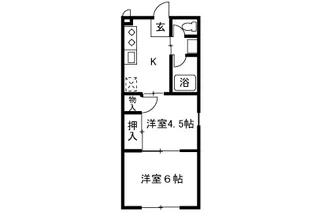 レジデンス扇田【2階】の間取り