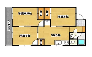 熊本県熊本市中央区水前寺3【マンション】の間取り