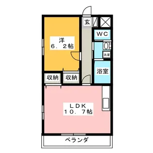 コート津新町【9階】の間取り