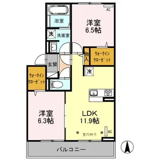 グレースコート A【3階】の間取り