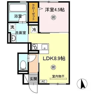 Ville nouvelleII【1階】の間取り