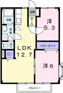 アーバンライフ旭陽【1階】の間取り