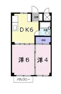 岐阜県岐阜市六条大溝1【アパート】の間取り