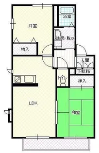 シャルルデュランD棟【1階】の間取り