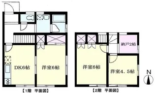 東京都杉並区高円寺北3【一戸建】の間取り