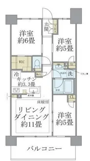 BrilliaCity 石神井公園 ATLAS 6号棟【7階】の間取り