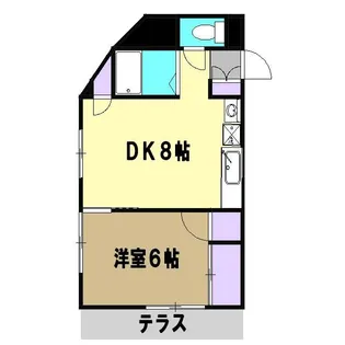 1DKの間取り画像