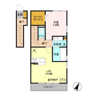 Ball Park A【2階】の間取り