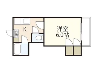 第5シモビル【8階】の間取り