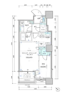 東京都中央区勝どき4【マンション】の間取り