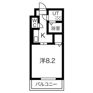 1Kの間取り画像