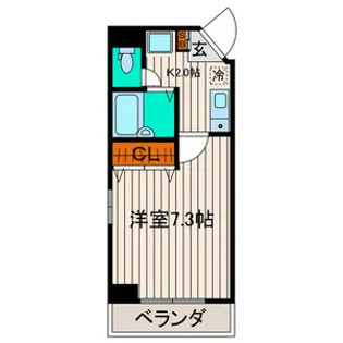 シティマンション錦町【5階】の間取り