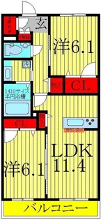 レジデンスヒルズ【3階】の間取り