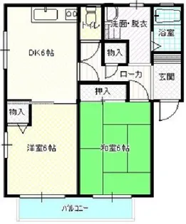 シャノンコートII【1階】の間取り