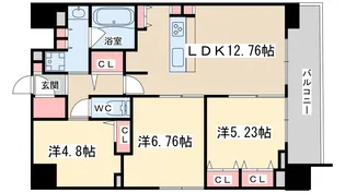 S-RESIDENCE天満橋ar【12階】の間取り