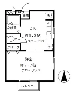 デザインコートTK【1階】の間取り