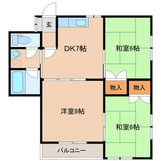 ファミリーコーポ館の内2【2階】の間取り