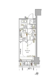 ブレシア銀座イースト【3階】の間取り