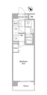 東京都渋谷区初台2【マンション】の間取り