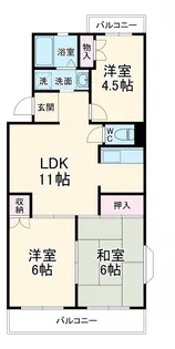 エーデルワイス【2階】の間取り