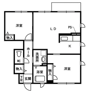 シャーメゾン百々 D棟【1階】の間取り