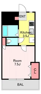 SUN&SUN【3階】の間取り