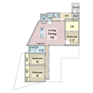 リバーシティ渋江【1階】の間取り