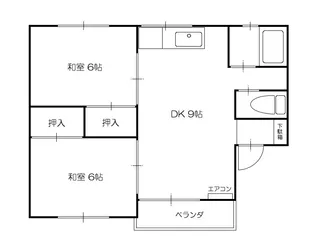 太陽ガーデン110棟【1階】の間取り