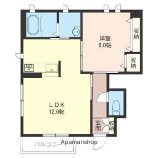 アルフィアスII【1階】の間取り