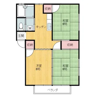 千葉県館山市上野原【アパート】の間取り