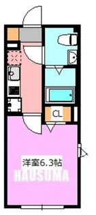 ウェルスクエアイズム文京千石【2階】の間取り